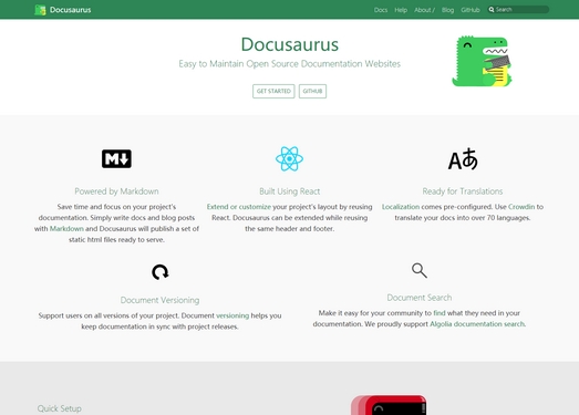 Docusaurus|免费开源静态网站建站工具