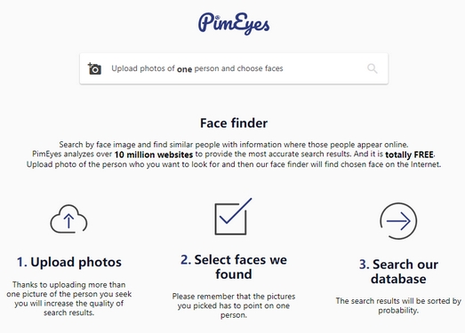 Pimeyes|基于面部识别搜索引擎