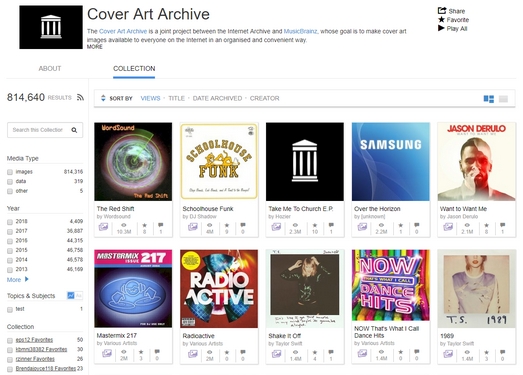 Coverartarchive|世界唱片封面设计图库