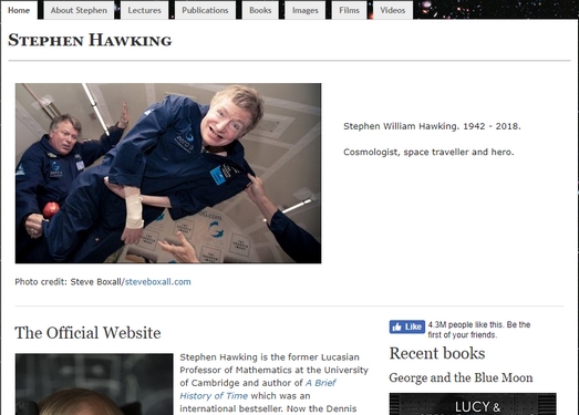 HawKing|物理学家史蒂芬·霍金个人官网