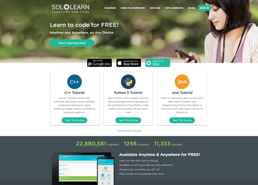 Sololearn|免费编程语言教学平台