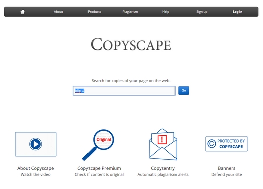 Copyscape|在线防抄袭检测工具