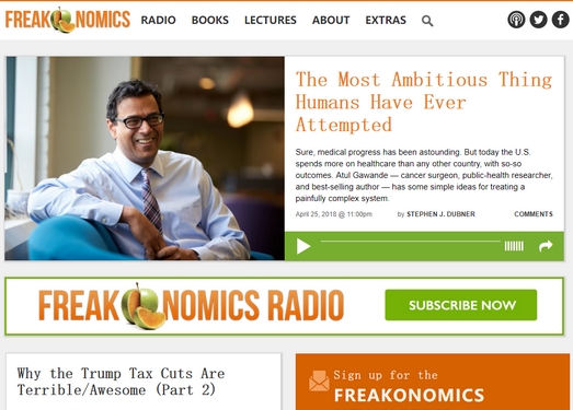 Freakonomics|魔鬼经济学自媒体播客