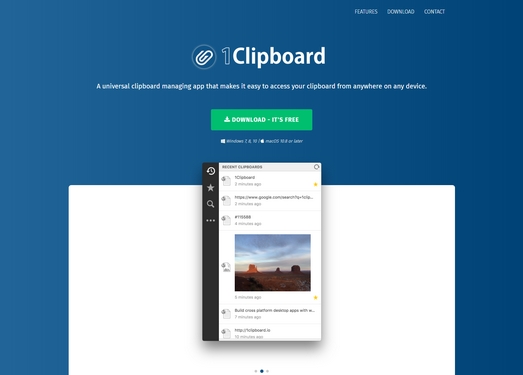 1Clipboard|免费开源跨平台剪切板