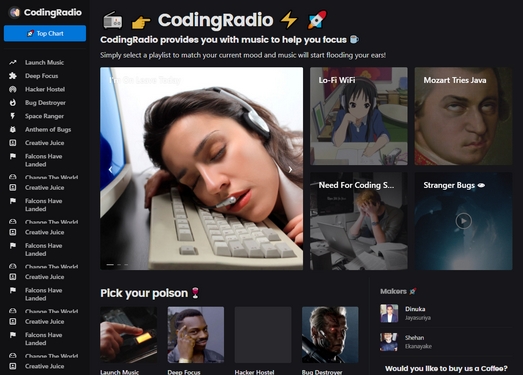 CodingRadio|适合程序员听的音乐