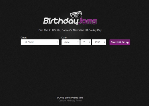 Birthdayjams|在你的生日当天发行的音乐