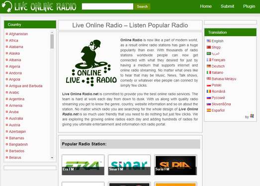 LiveOnlineRadio|世界热门电台直播网
