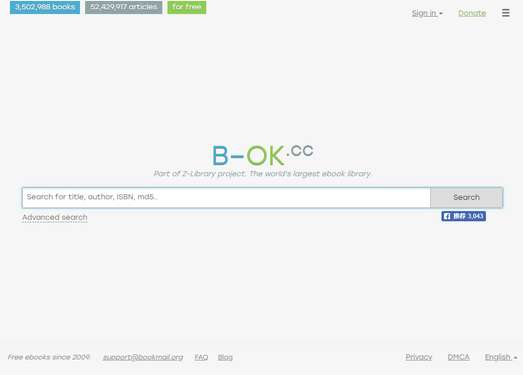 B-OK|免费英文电子书搜索引擎
