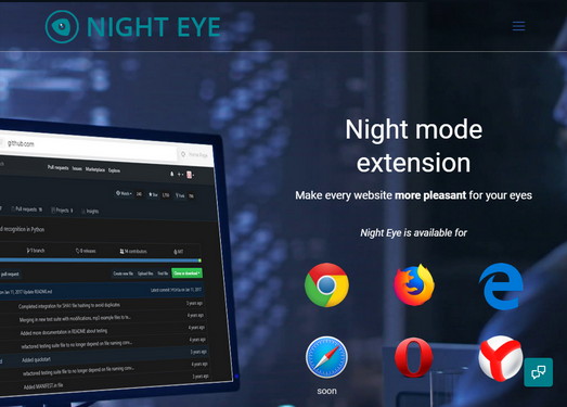网页上的夜间阅读模式-NightEye