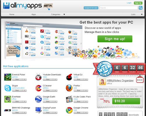 适合Windows网页版的应用商店：AllMyApps