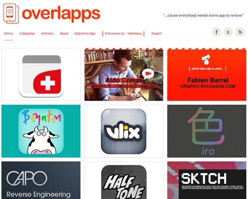 很酷的应用程序推荐平台：Overlapps