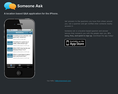 基于位置的问答服务：Someone Ask