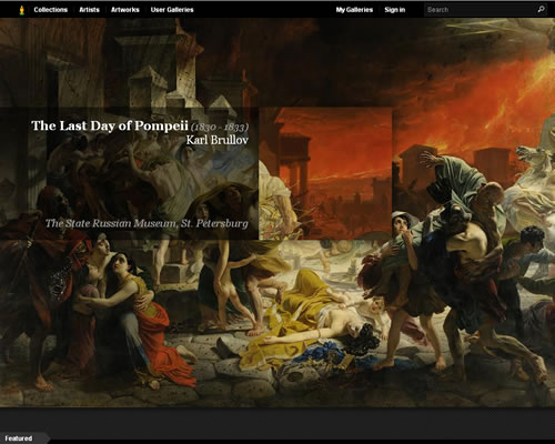 博物馆在线虚拟游览网站：Google Art Project