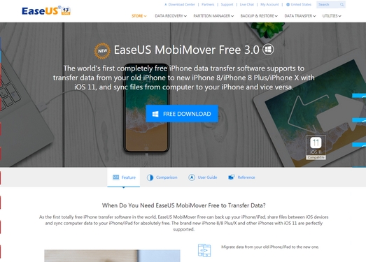 EaseUS|免费苹果手机数据管理工具