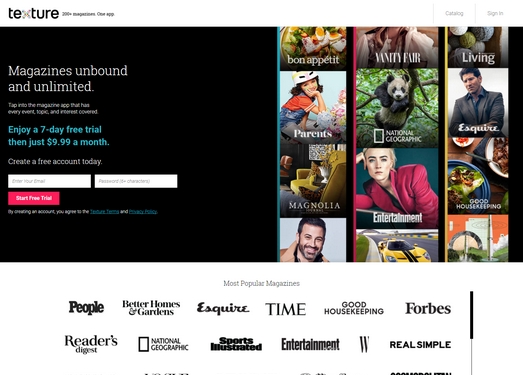 Texture|美国杂志订阅服务平台