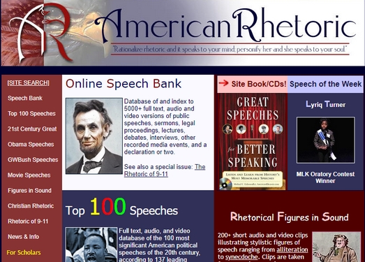 AmericanRhetoric|美国公开演讲资源库