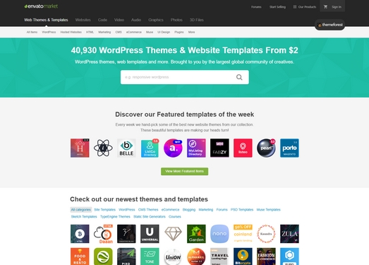ThemeForest|国外WP主题交易平台