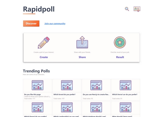Rapidpoll|在线免费投票统计工具