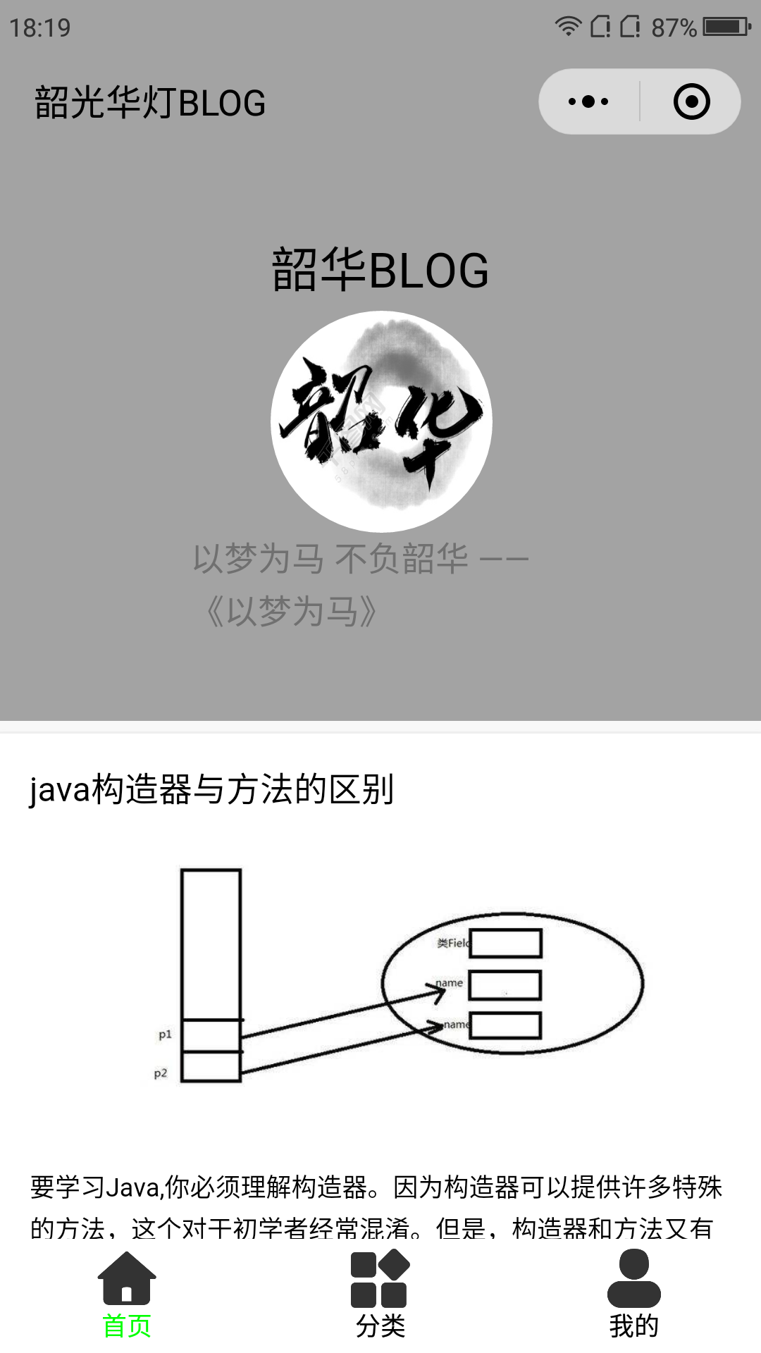 韶华博客