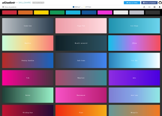 UIgradients|在线渐变色代码分享网