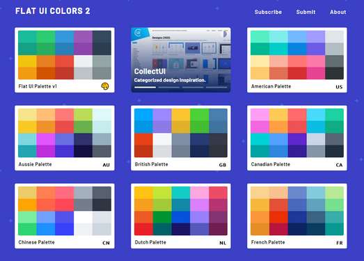 Flatuicolors|前端UI调色板组合