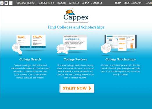 Cappex|国外大学选校筛选平台