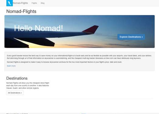 NomadFlights|天巡廉价机票搜索工具