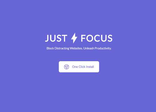 JustFocus|免分心浏览器专注模式插件