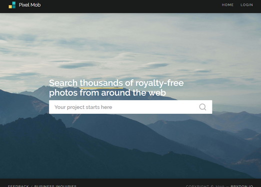 免费图库聚合搜索引擎-Pixelmob