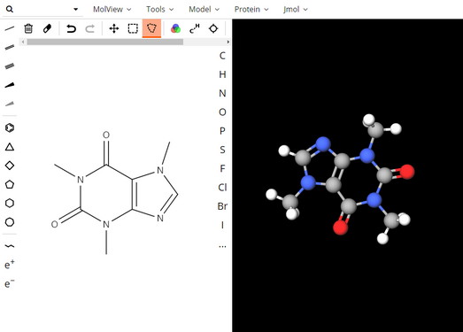 在线化学分子编辑器-MolView