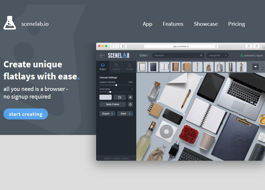 在线创意桌面设计工具-SceneLab