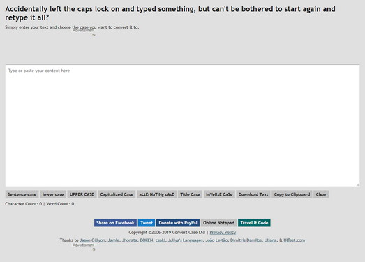 在线英文大小写转换工具-Convertcase