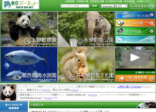 在线鸟瞰日本上野动物园