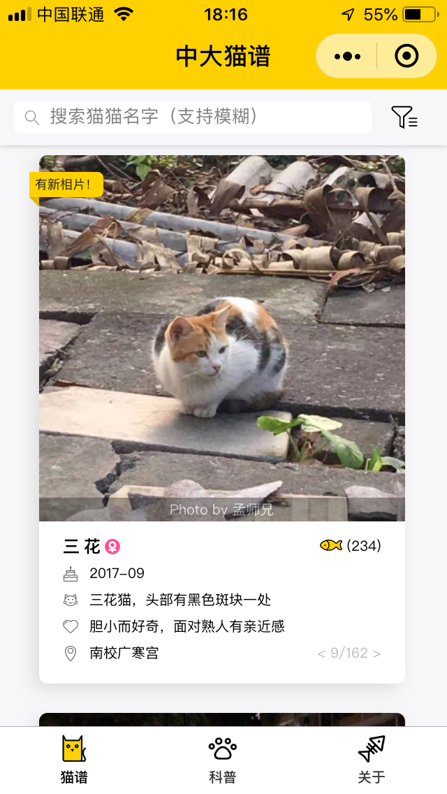 中大猫谱