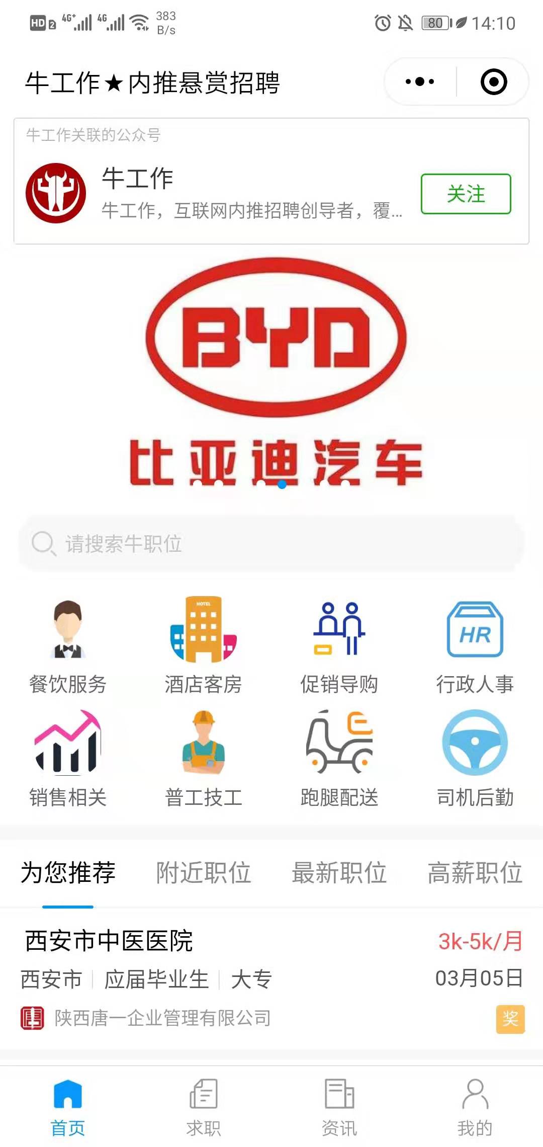牛工作